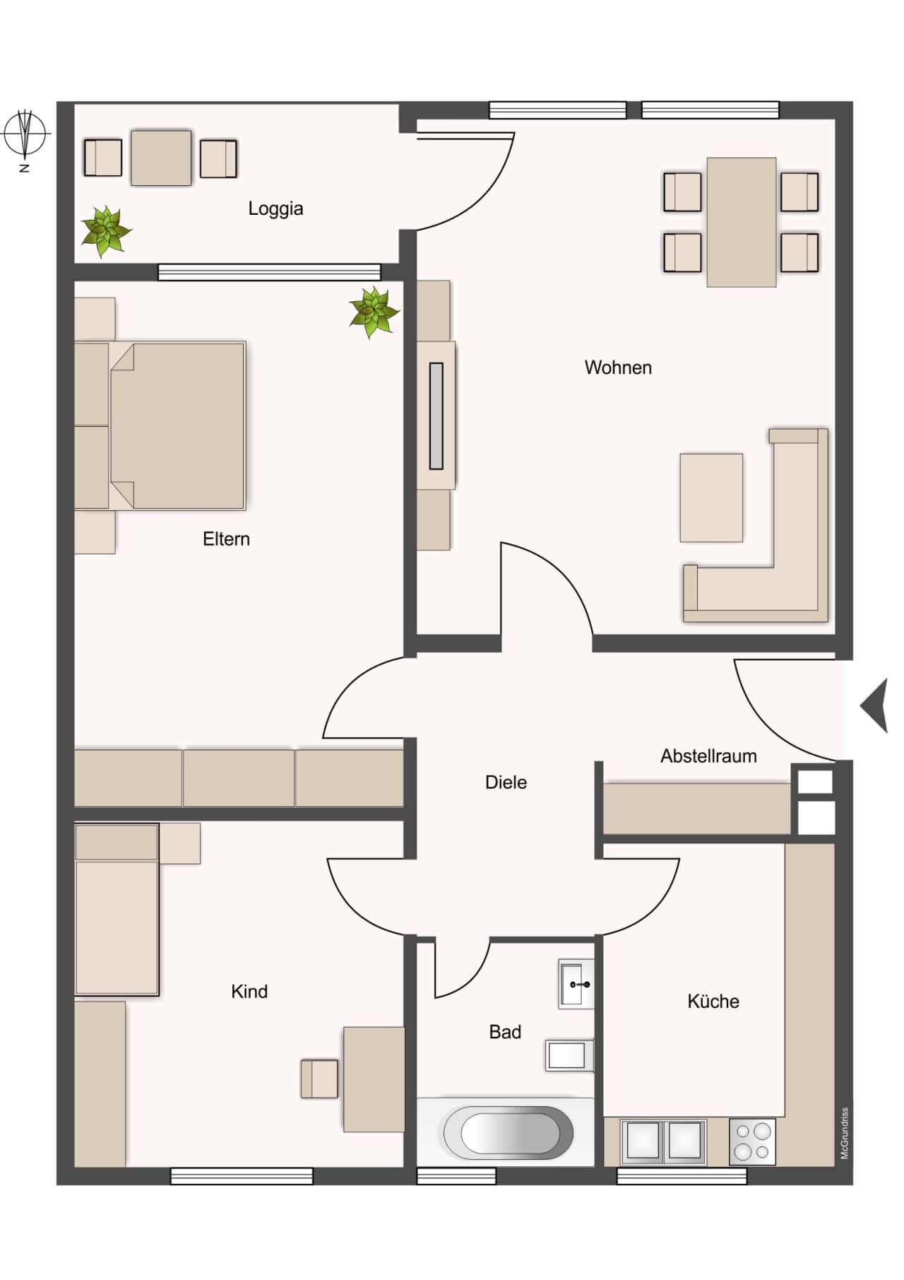 Etagenwohnung in Babenhausen – Bild 3
