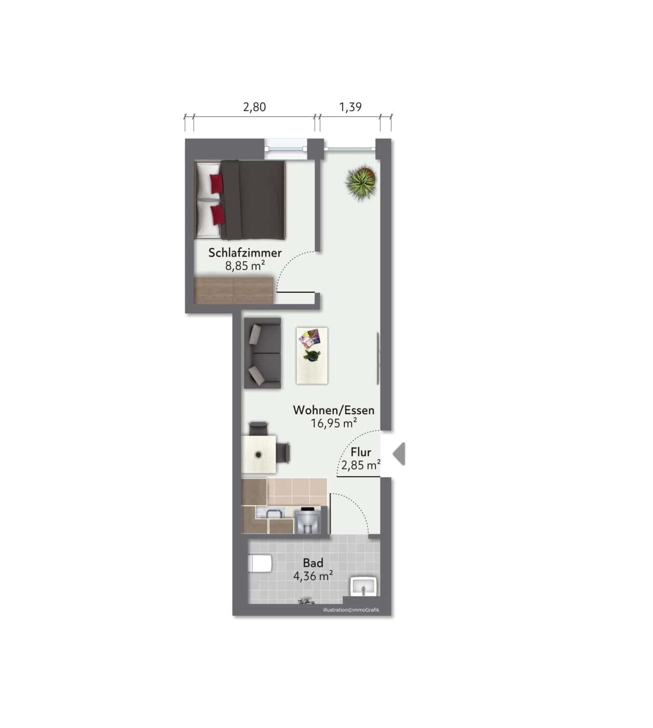 Erdgeschosswohnung in Dortmund - Hostedde – Bild 1