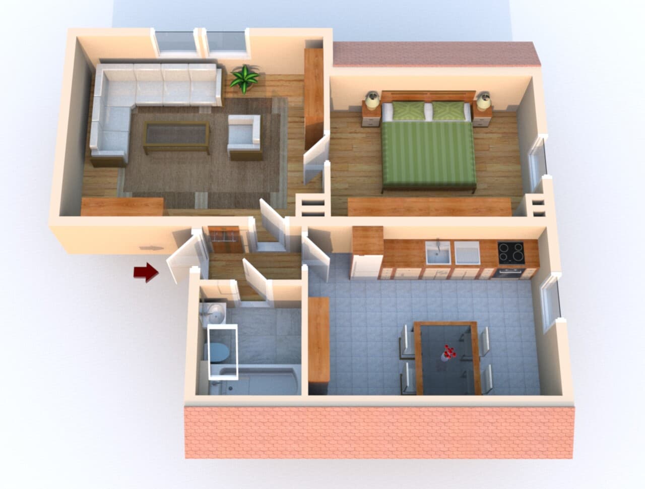 Dachgeschosswohnung in Ribnitz-Damgarten – Bild 7