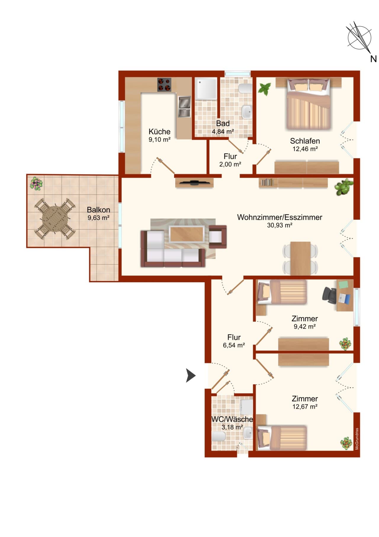 Etagenwohnung in Carlsberg – Bild 8