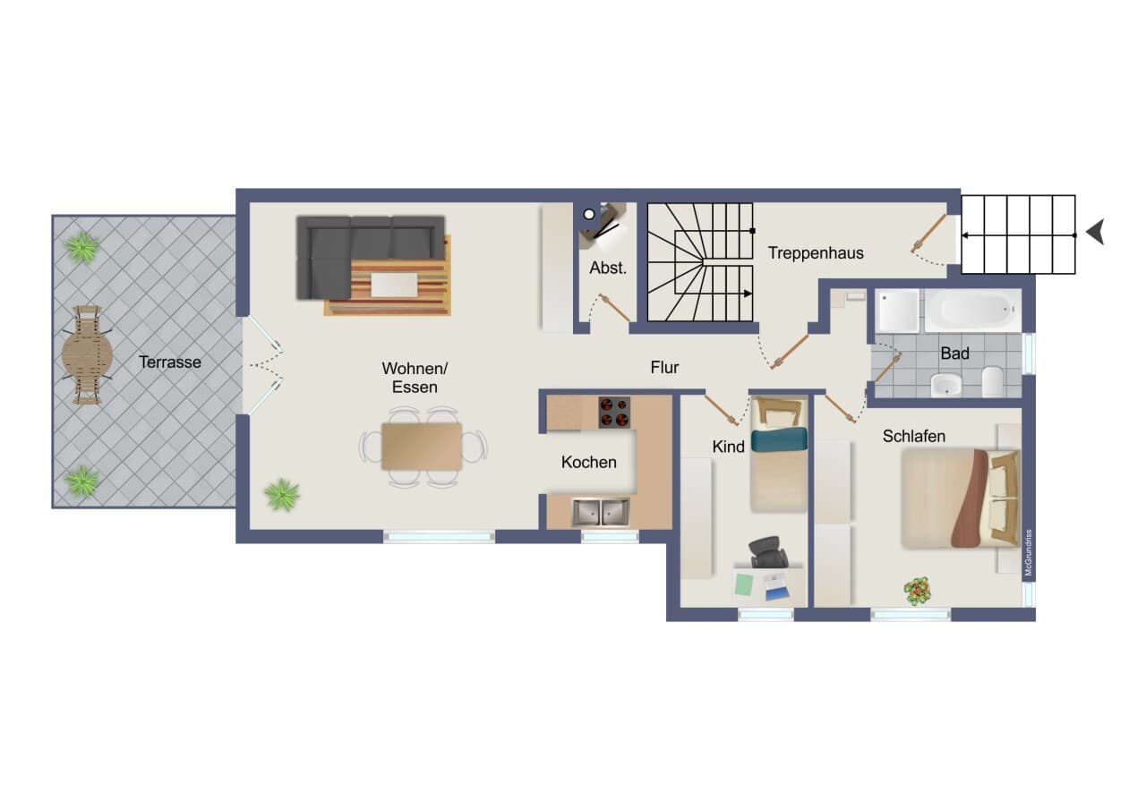 Erdgeschosswohnung in Großkarlbach – Bild 9
