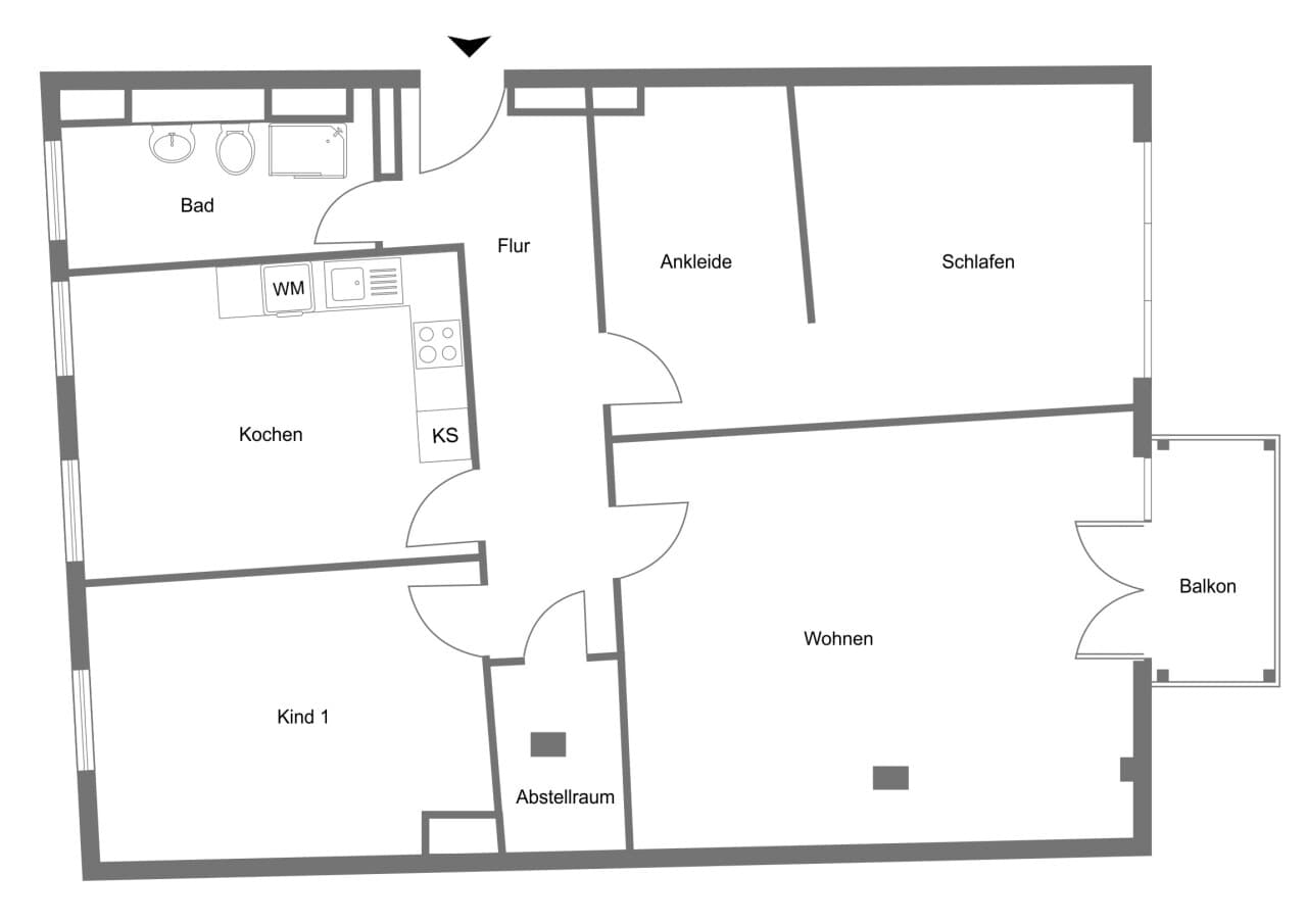 Etagenwohnung in Frankfurt – Bild 6