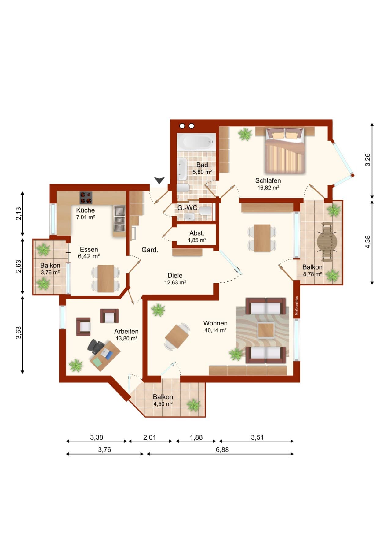 Etagenwohnung in Grünstadt – Bild 4