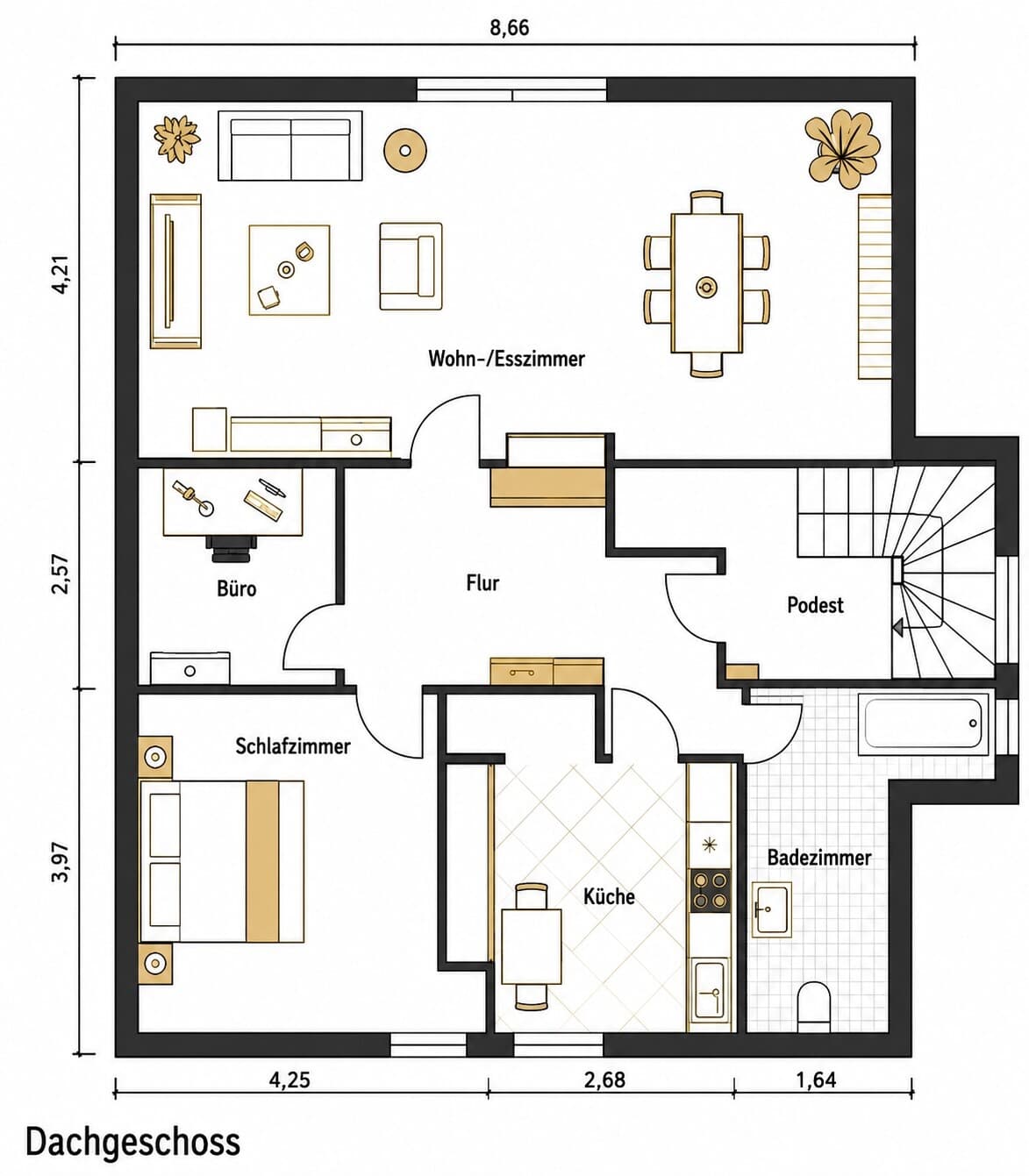 Dachgeschosswohnung in Saarbrücken – Bild 9
