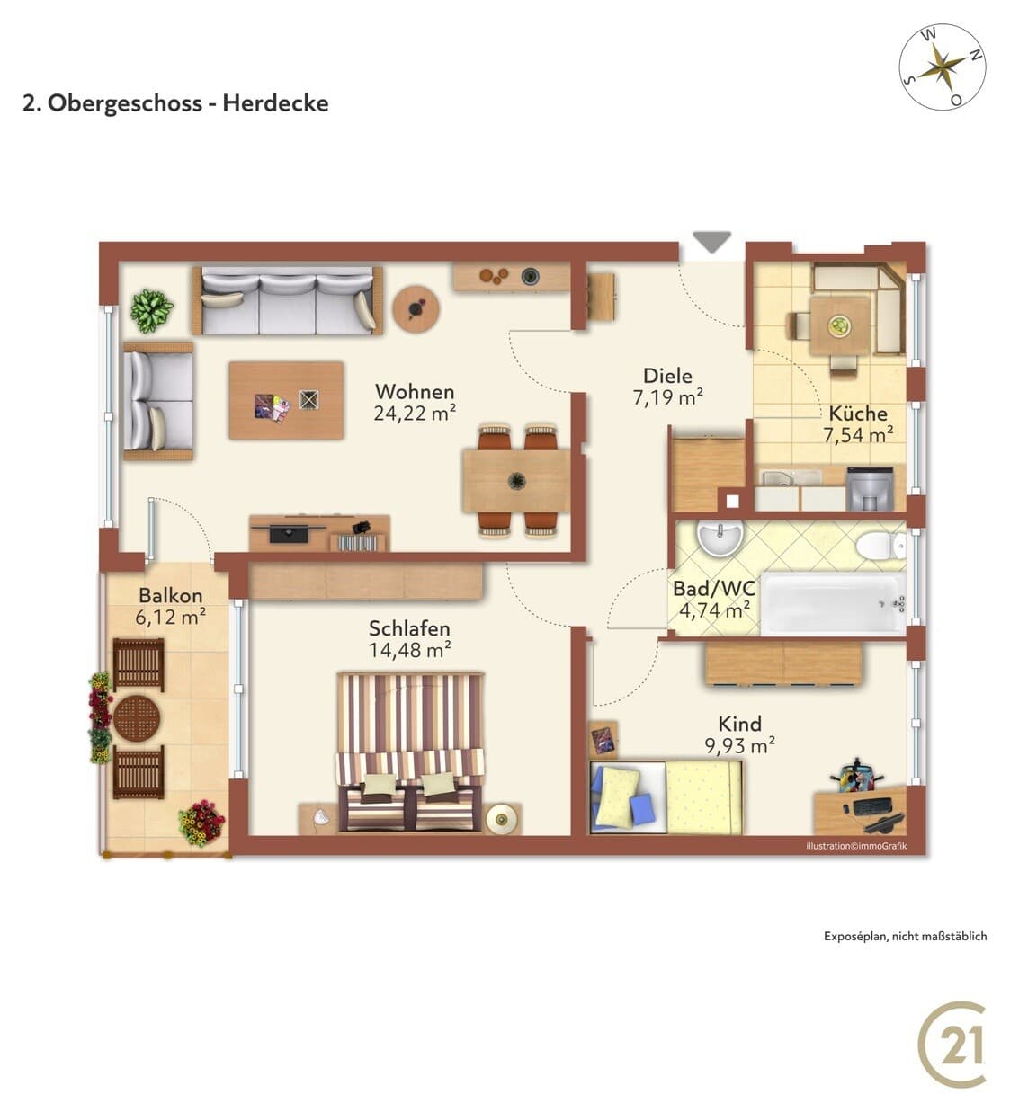 Etagenwohnung in Herdecke – Bild 9