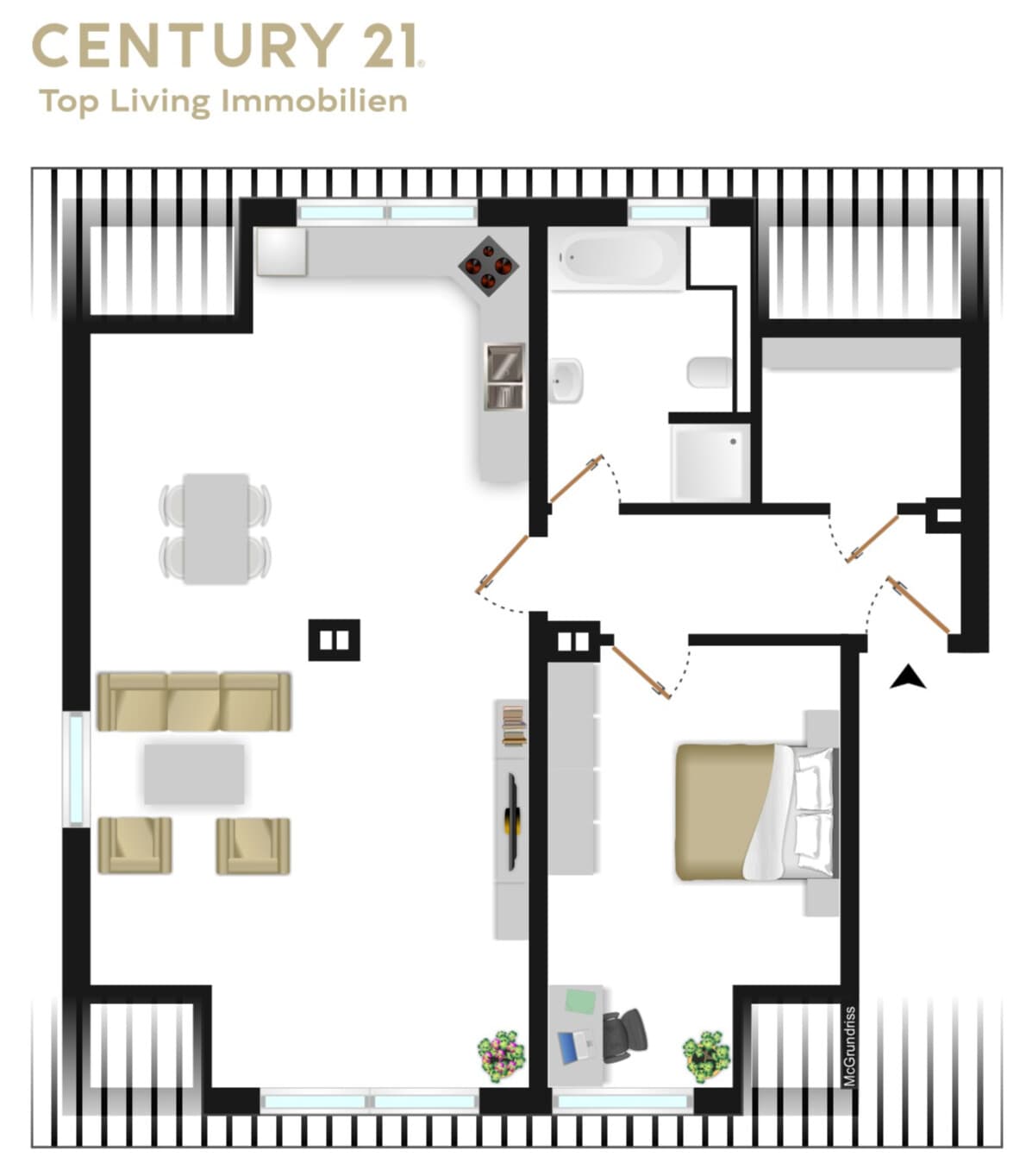 Etagenwohnung in Düsseldorf – Bild 3