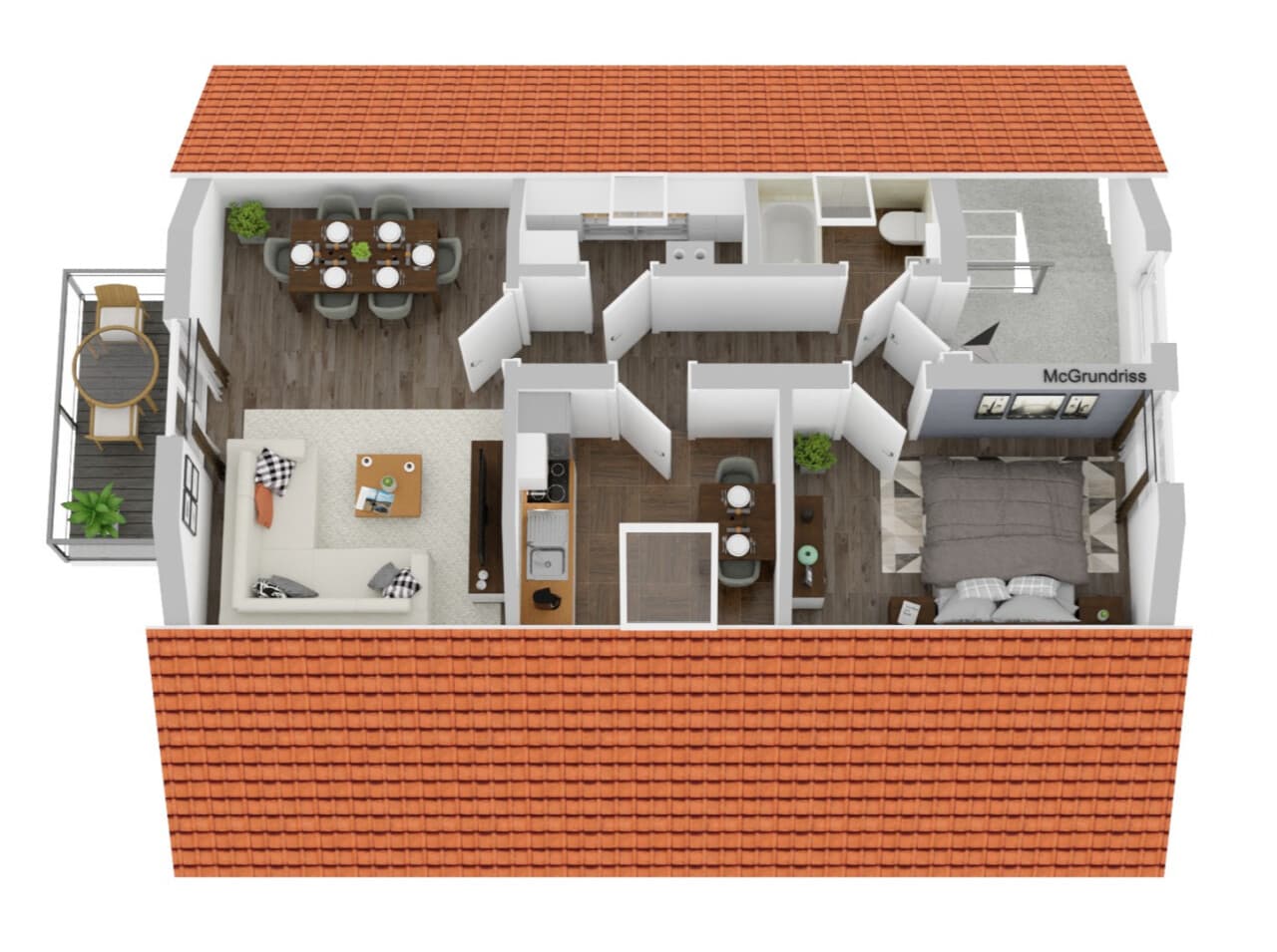 Dachgeschosswohnung in Sasbachried – Bild 8
